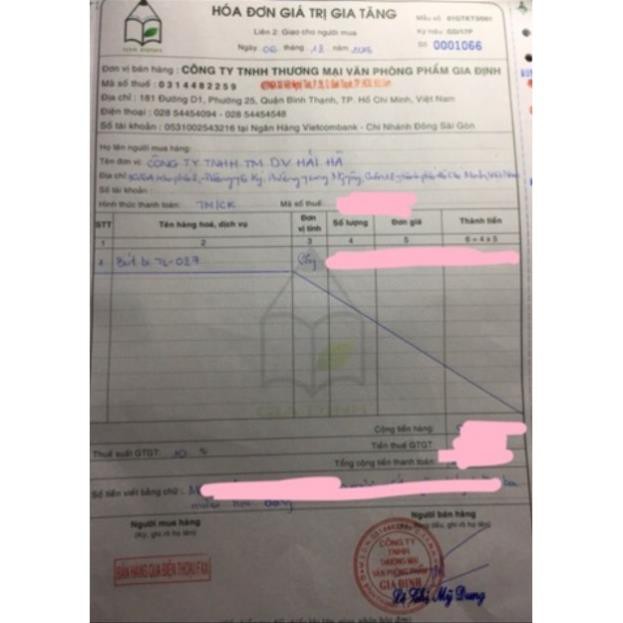 Hộp 20 cây bút bi Thiên Long 027 chính hãng