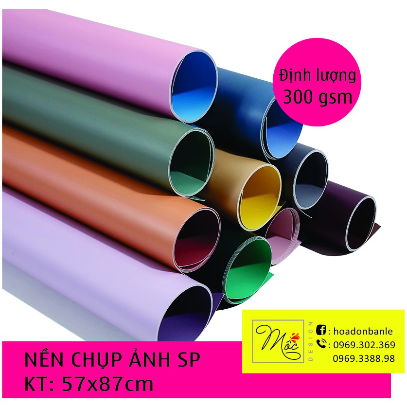 PHÔNG NỀN CHỤP ẢNH SP - MÀU TRƠN 2 mặt chống nước