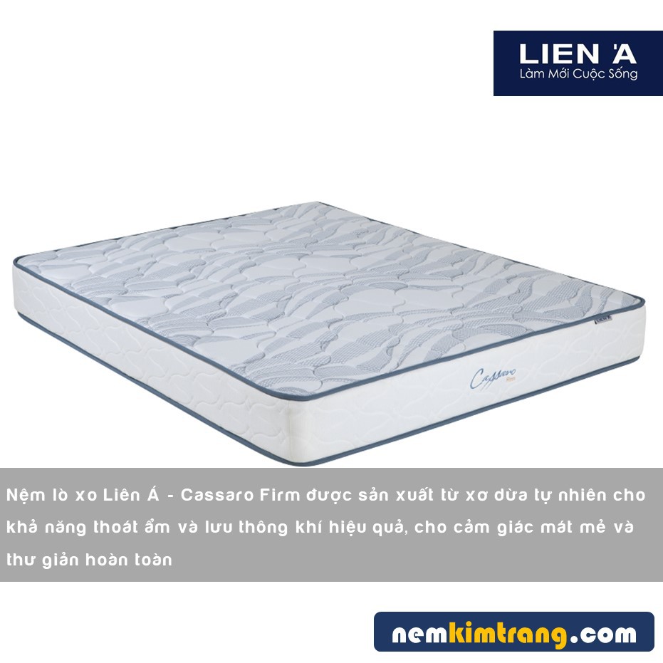 [FREESHIP] Nệm Lò Xo Liên Á Cassaro Firm Cao Cấp - CHÍNH HÃNG, BẢO HÀNH 10 NĂM