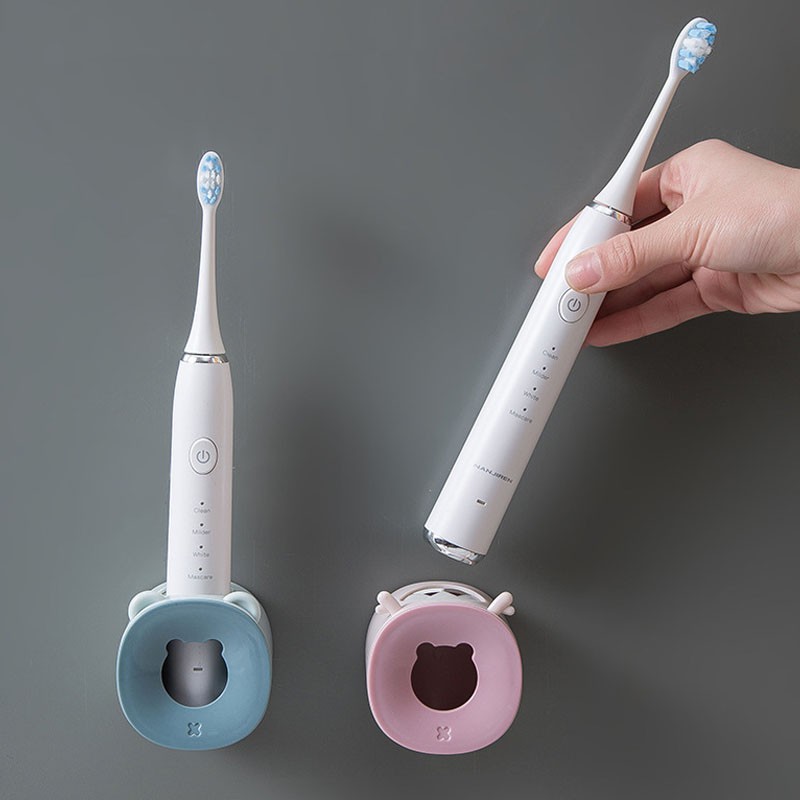 Electric toothbrush holder, cat-shaped toothbrush holder, wall-mounted toothbrush holder, no need to drill