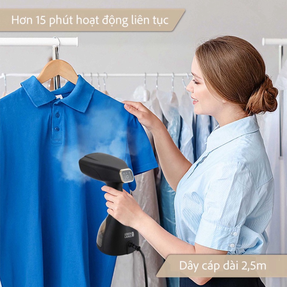 Bàn là hơi nước cầm tay LEBENLANG du lịch, tạo hơi nước nhanh công suất 1500W-300ML, bảo hành 2 năm LBD528S