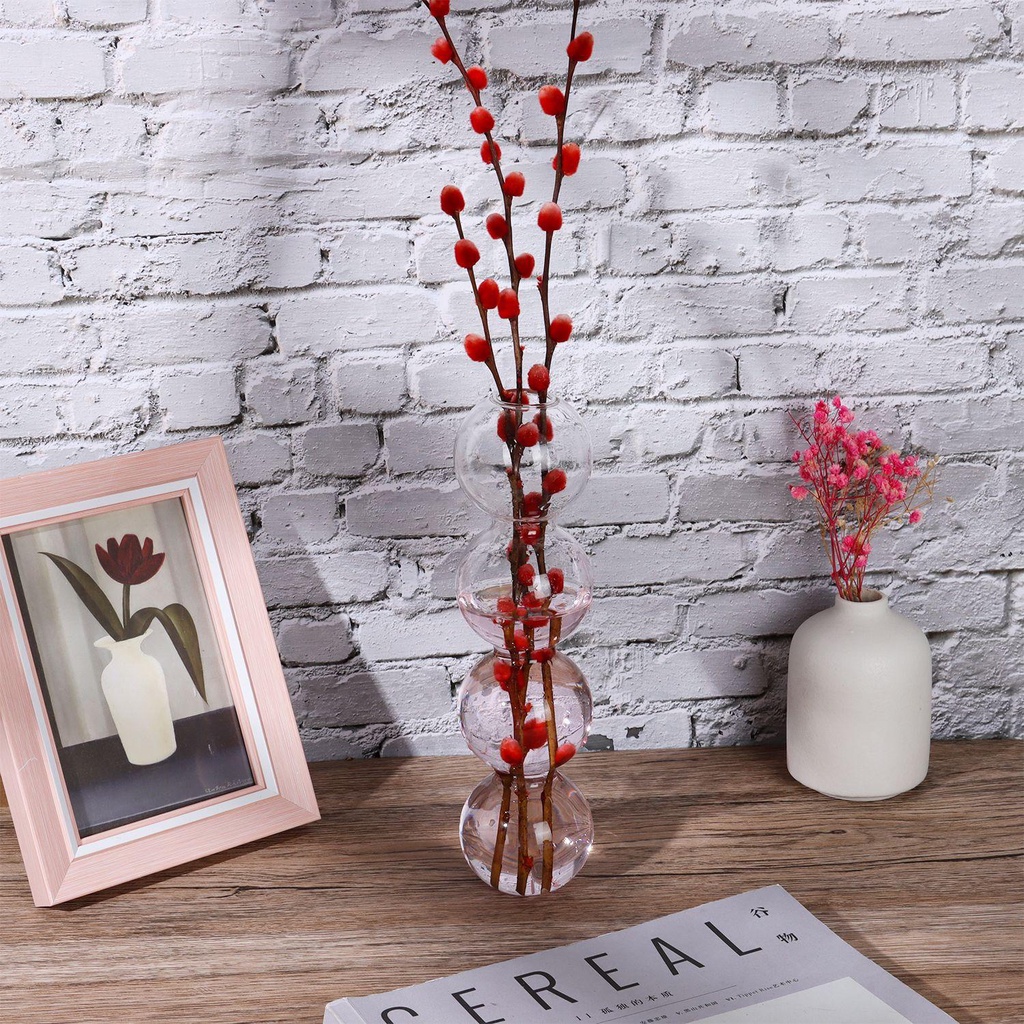 Bình Hoa Thủy Tinh Trong Suốt Trang Trí Nhà Cửa