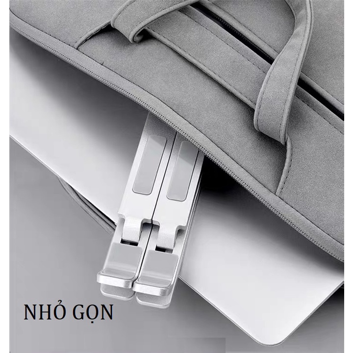 Giá Đỡ LAPTOP Nhôm Có Thể Điều Chỉnh Độ Cao, Gập Lại Được Có Thể Tháo Rời Kiêm Tản Nhiệt(màu trắng)