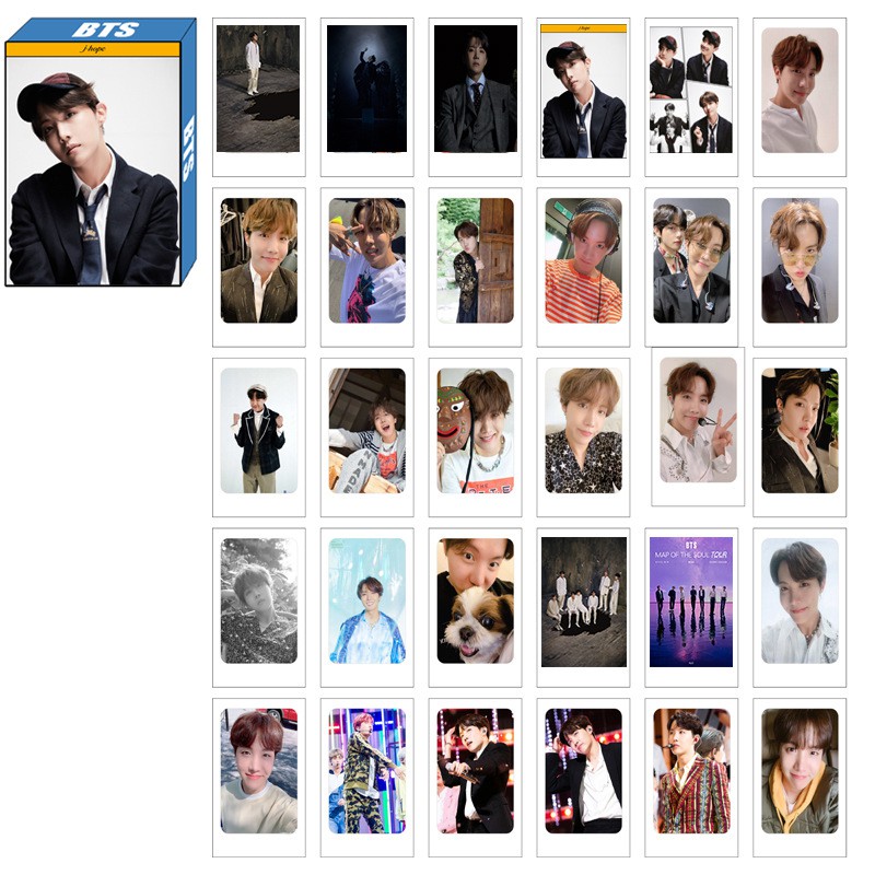 BTS Set 30pcs Lomo Card Tấm Ảnh In Hình Nhóm Nhạc Kpop The Soul:7 Jimin Jungkook