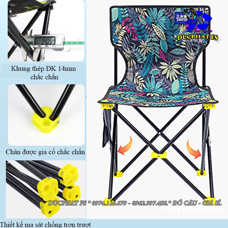 ghế xếp du lịch gấp gọn tiện lợi - ghế câu cá dã ngoại {thu phong}.!!!