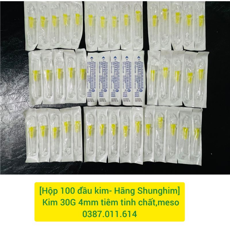 [Hộp 100 đầu kim] Kim 30G 4mm Shunghim