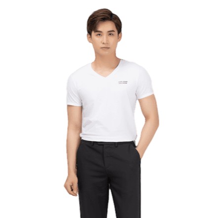 [Mã FASHIONMALLT4 giảm tới 30K đơn 150K] Áo thun nam cổ tim YODY chính hãng cotton mềm mịn - PPM3997