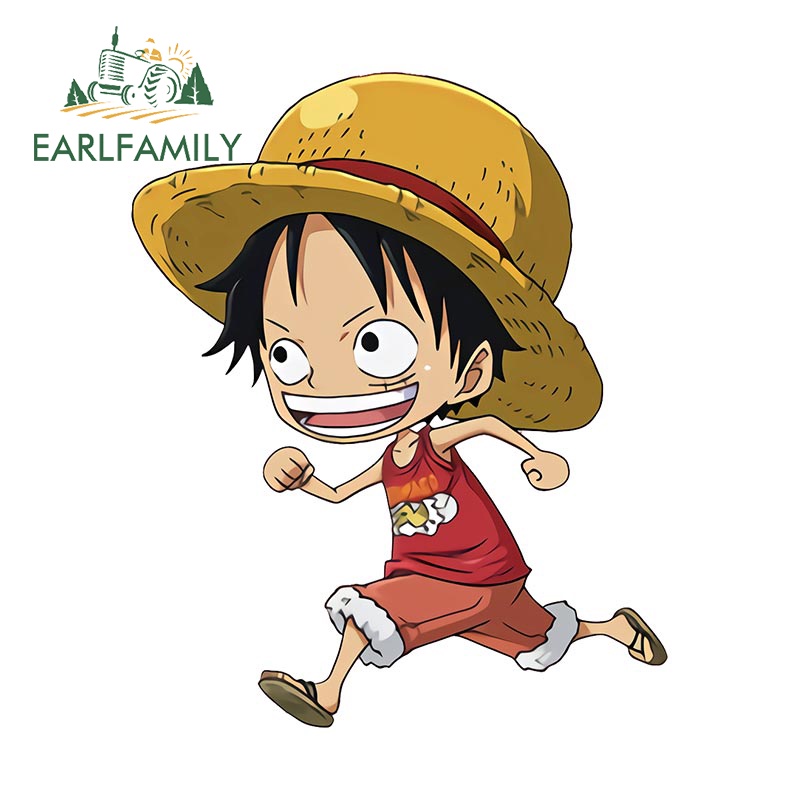 Đề Can Họa Tiết anime one piece 13cm Dán Trang Trí Thân Xe Hơi Xe Máy laptop