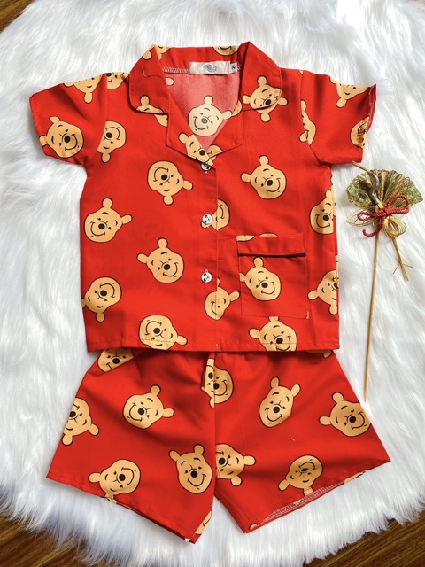 ✪ [SIZE 10-14KG] BỘ PIJAMA BÉ GÁI BÉ TRAI KATE THÁI TAY NGẮN QUẦN NGẮN ✪