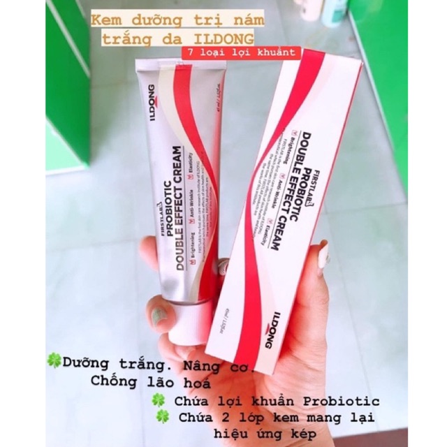 Kem Trắng Da, Nâng cơ Ildong Firstlab Probiotic Double Effect Cream 45ml