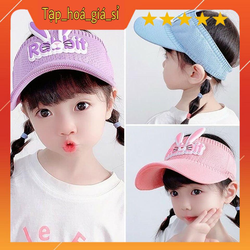 Mũ Lưỡi Trai Nam Nữ Họa Tiết Tai Thỏ cho bé yêu, Nón Lưỡi Trai Phong Cách Cá Tính Hở Chóp Cho Bé Gái Nhiều Màu Xinh Xắn
