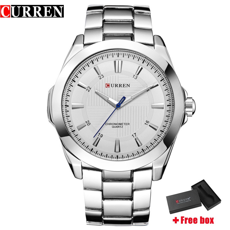 Đồng hồ Quartz CURREN 8109 chất liệu thép không gỉ chống thấm nước thời trang cao cấp Cho Nam
