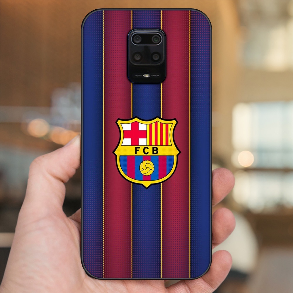 Ốp lưng Xiaomi Redmi Note 9s, Note 9 Pro viền đen in hình Barcelona Barca