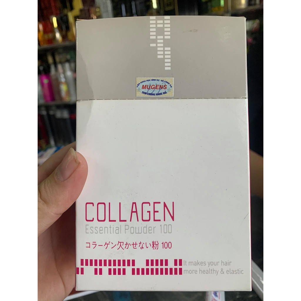 Bột Collagen Tươi MUGENS COLLAGEN ESSENTIAL POWDER Phục Hồi Tóc Nát Sun Gói 3g