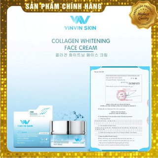 │✔️ 𝗖𝗛𝗜́𝗡𝗛 𝗛𝗔̃𝗡𝗚│Kem Face dưỡng trắng phục hồi da hư tổn VinVin Skin -Căng bóng, trắng hồng, chống lão hóa, mịn da.