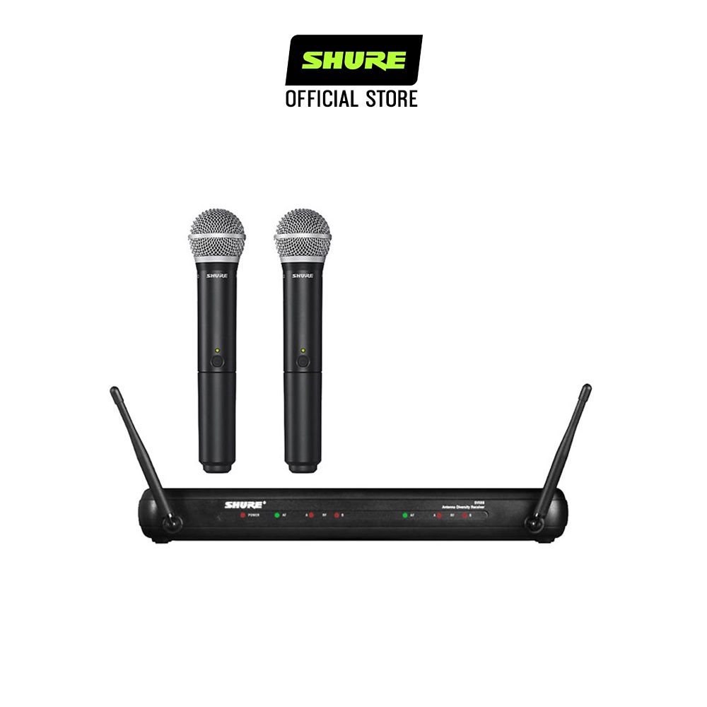 Bộ micro không dây Shure SVX288A/PG28-G15 - Hàng chính hãng - Micro Shure cao cấp cho phòng trà và Karaoke