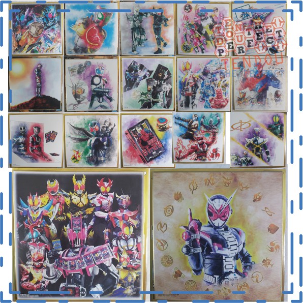 Tranh Kamen Rider Shikishi Art Cỡ Lớn - Chính Hãng Bandai Nhật Bản