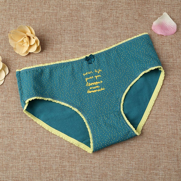 Sét 04 quần Lót Cotton Quảng Châu hình cute kháng khuẩn xuất Nhật Q3