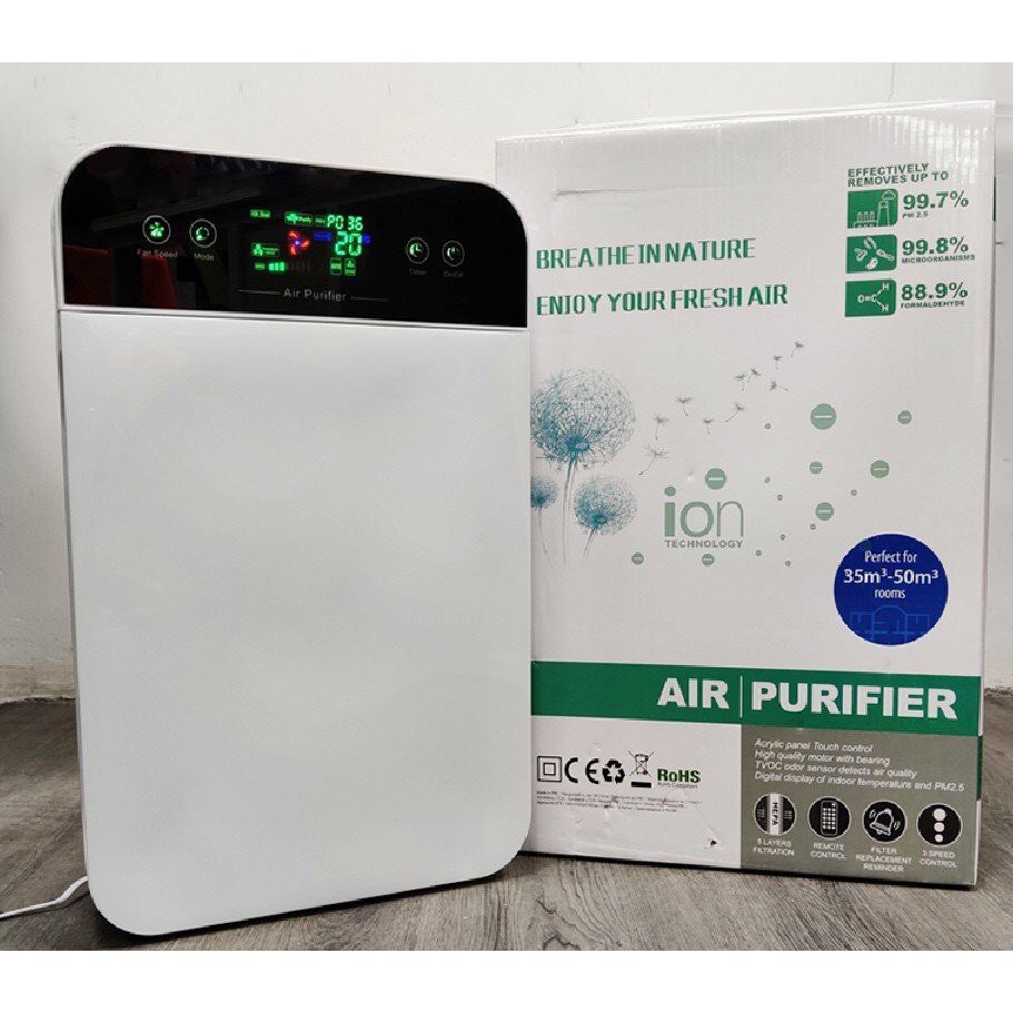 Máy lọc không khí diệt khuẩn UV - Máy lọc không khí Hepa, khử mùi, lọc bụi mịn PM2.5, lọc Formaldehyd không gây tiếng ồn