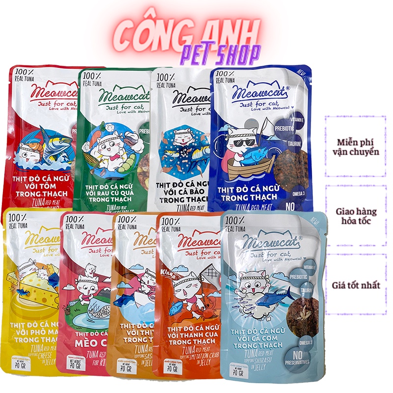 meowcat - pate cho mèo mọi lứa tuổi gói 70gr
