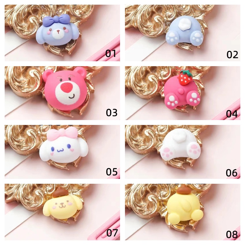 1 Gói Vật Liệu Resin Mini Hình Động Vật Hoạt Hình Tự Làm Trang Sức Thủ Công DIY