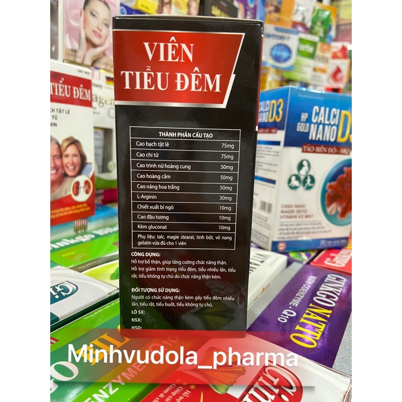 Viên tiểu đêm - Hộp vỏ đen (lọ 30 viên)