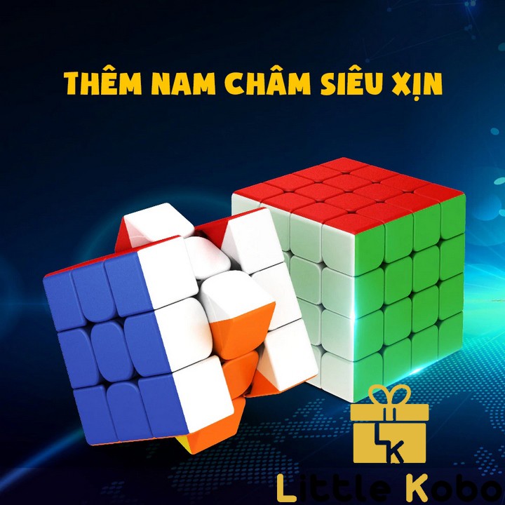 Rubik 4x4 RS4M 2020 RS4 M Rubic Nam Châm 4 Tầng Stickerless (Hãng Mod)