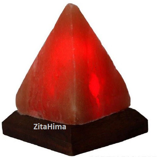 Đèn đá muối Himalaya hình kim tự tháp chống bức xạ máy tính, thanh lọc không khí