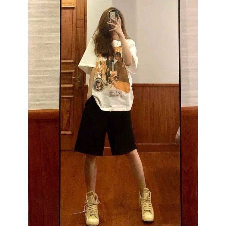 Áo thun nam nữ Lylyshop Unisex, kiểu áo phông oversize form rộng phong cách unisex, chất vải thun cotton 100% co dãn