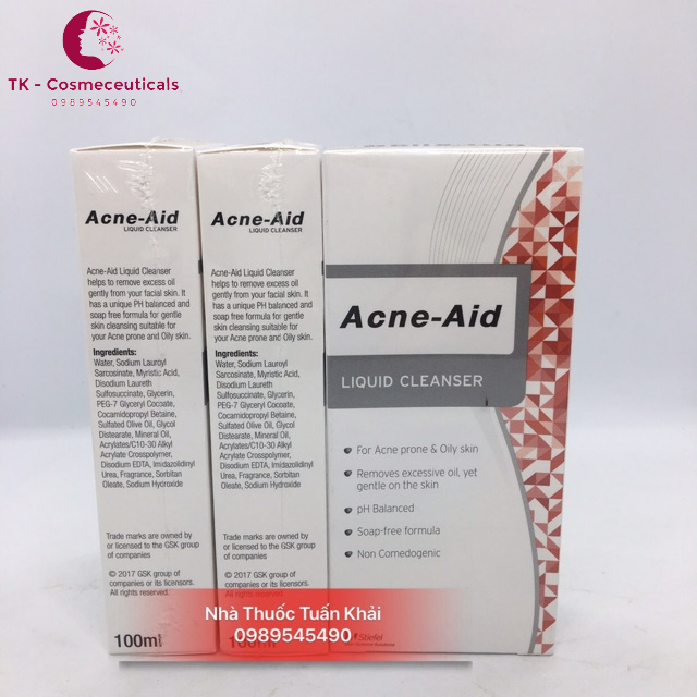 Sữa Rửa Mặt ACNE -AID LIQUID CLEANSER: Sạch Da- Sạch Trứng Cá -100ml