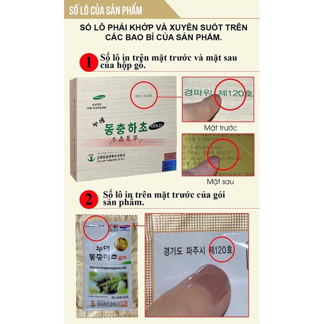 [SALE TẬN GỐC] Đông Trùng Hạ Thảo Hộp Gỗ Bio 2 Tem Hàn Quốc, Hộp 60 gói