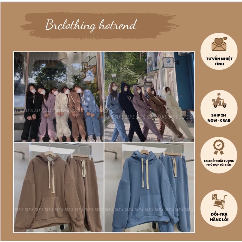 Set Áo Khoá  Bộ đồ quần ống boom áo dài tay hoodie form rộng nam nữ Ulzzang