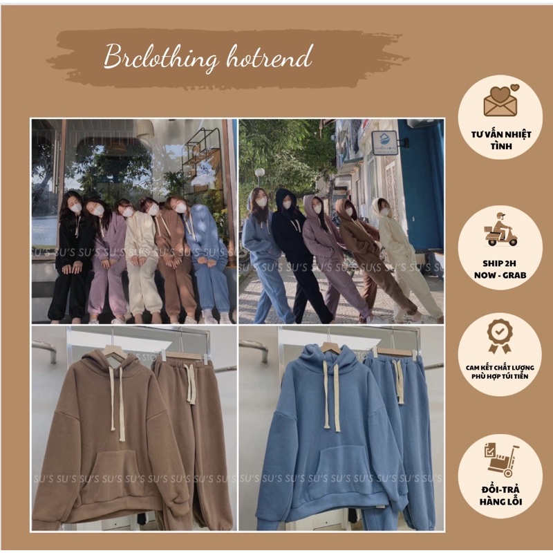 Set Áo Khoá  Bộ đồ quần ống boom áo dài tay hoodie form rộng nam nữ Ulzzang