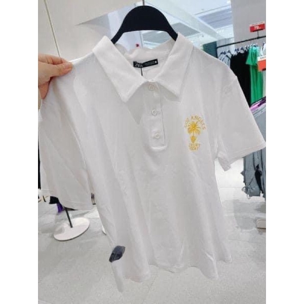 Áo thun nữ polo Zara size M