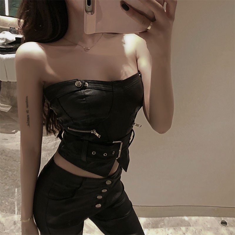 [SIÊU SALE] Áo Quây Da PU Kéo Khóa Sau Cá Tính Hàng Thiết Kế | BigBuy360 - bigbuy360.vn