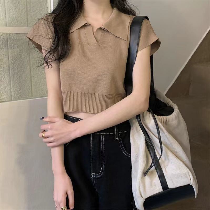 Áo polo Dệt Kim Tay Ngắn Thời Trang Mùa Hè 2022