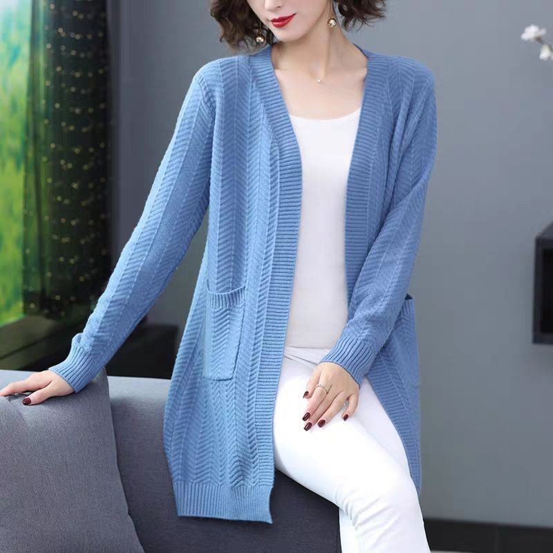 Áo khoác len cardigan nữ dáng ngắn-áo len nữ cổ v phong cách hàn quốc-áo khoác len nữ | BigBuy360 - bigbuy360.vn
