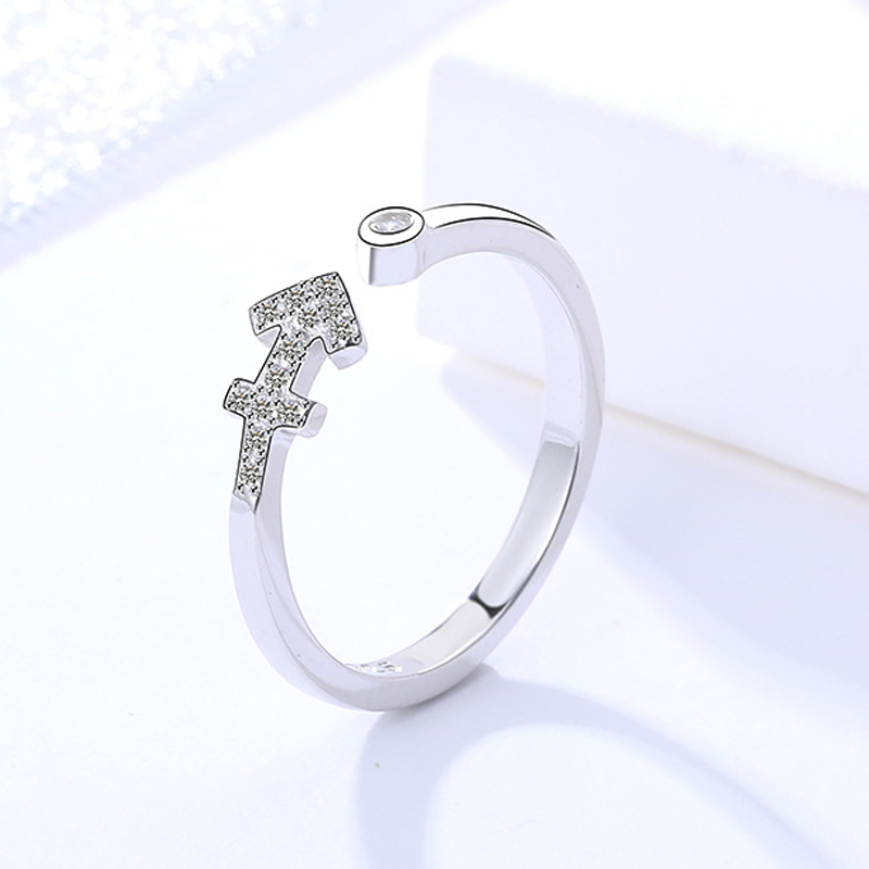 Nhẫn Mạ Bạc Hình 12 Cung Hoàng Đạo Thời Trang Cho Nữ