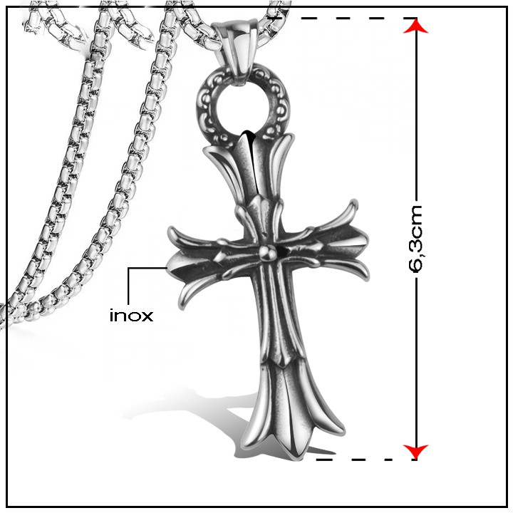 Mặt dây chuyền thánh giá INOX Chrome Heart - MD189