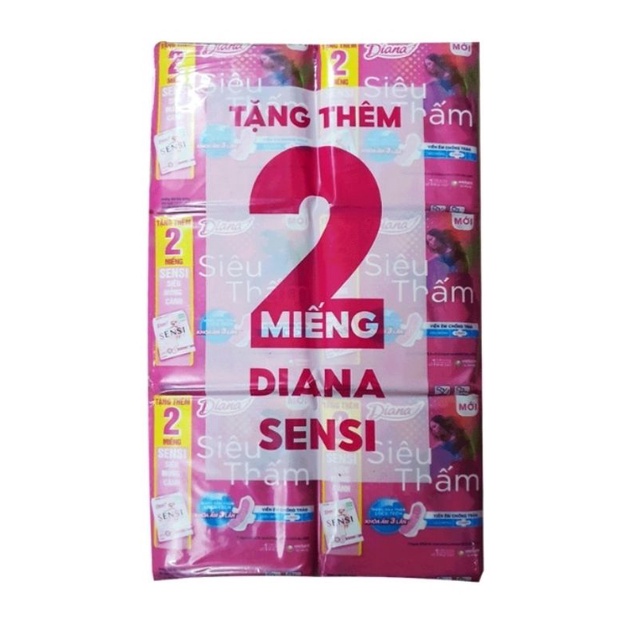 [Freeship70k] Combo 6 gói băng vệ sinh Diana siêu thấm maxi 8 miếng có cánh và không cánh