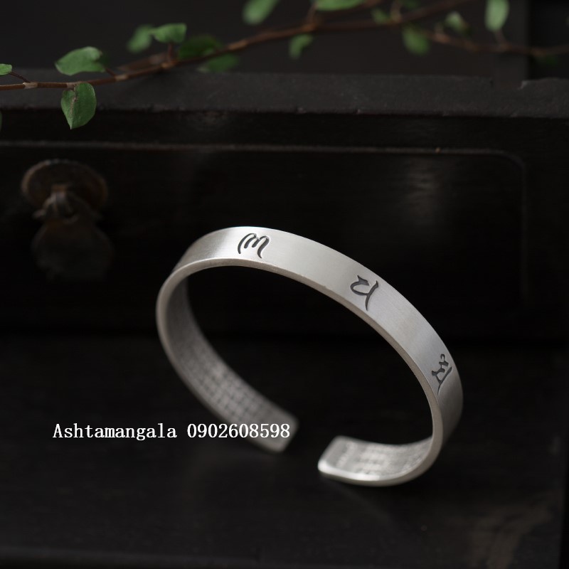 Vòng Tay Khắc Om Mani Padme Hum Tây Tạng