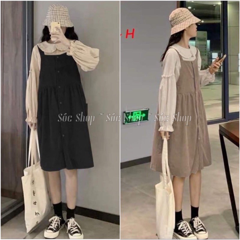 Váy Tafta Cổ Yếm Hở Vai Dáng Chữ A Ulzzang  (Ảnh Thật)