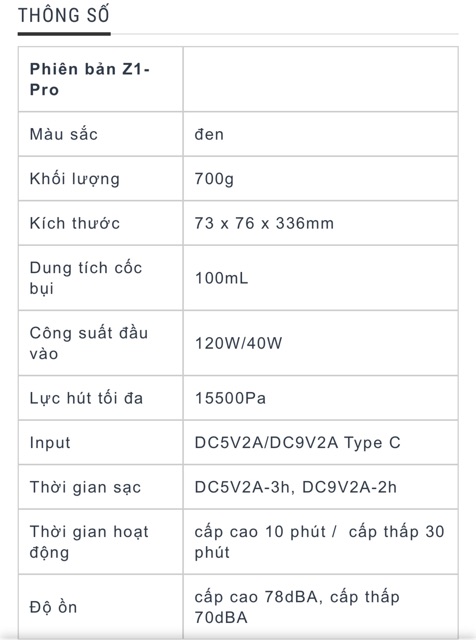 Máy hút bụi ô tô cầm tay Xiaomi shunzao Z1 / Z1 pro | BigBuy360 - bigbuy360.vn