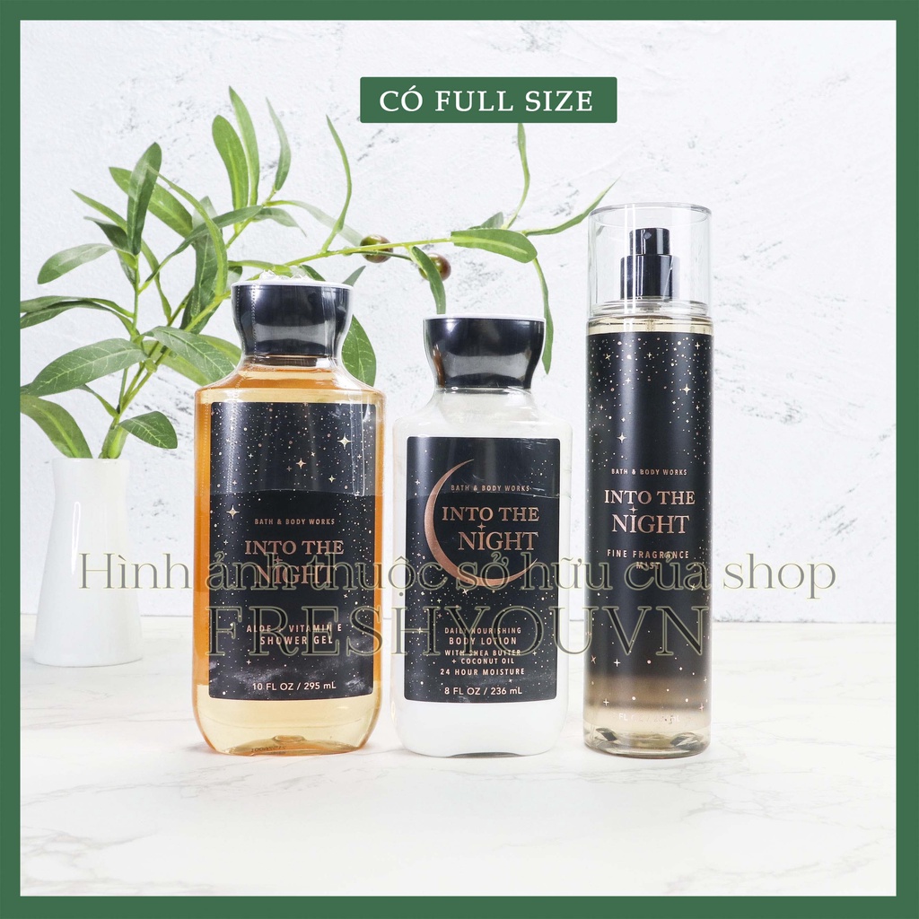 Into The Night - Full Size Xịt Thơm Toàn Thân Bath & Body Works  - fresh you