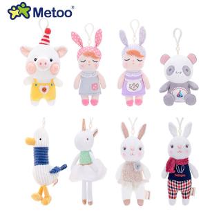 Móc Gắn Chìa Khóa Metoo Mặt Bằng Vải Bông Mini Hình Thỏ Dành Cho Bé Trai Bé Gái