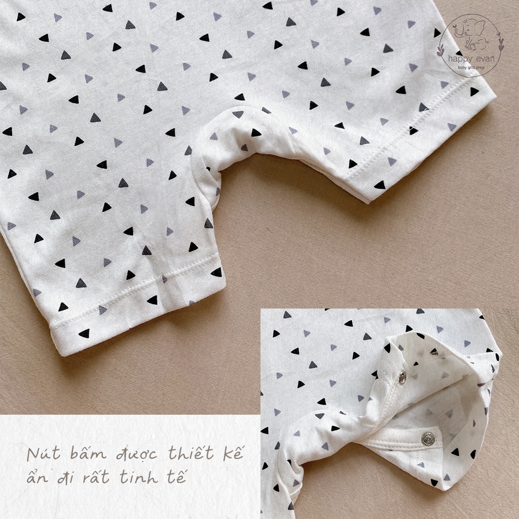 🅷.🄴🅅🄰🄽 Body đùi xuất dư xịn George, 100% cotton mềm mịn chất xịn, nút bấm giấu khéo léo