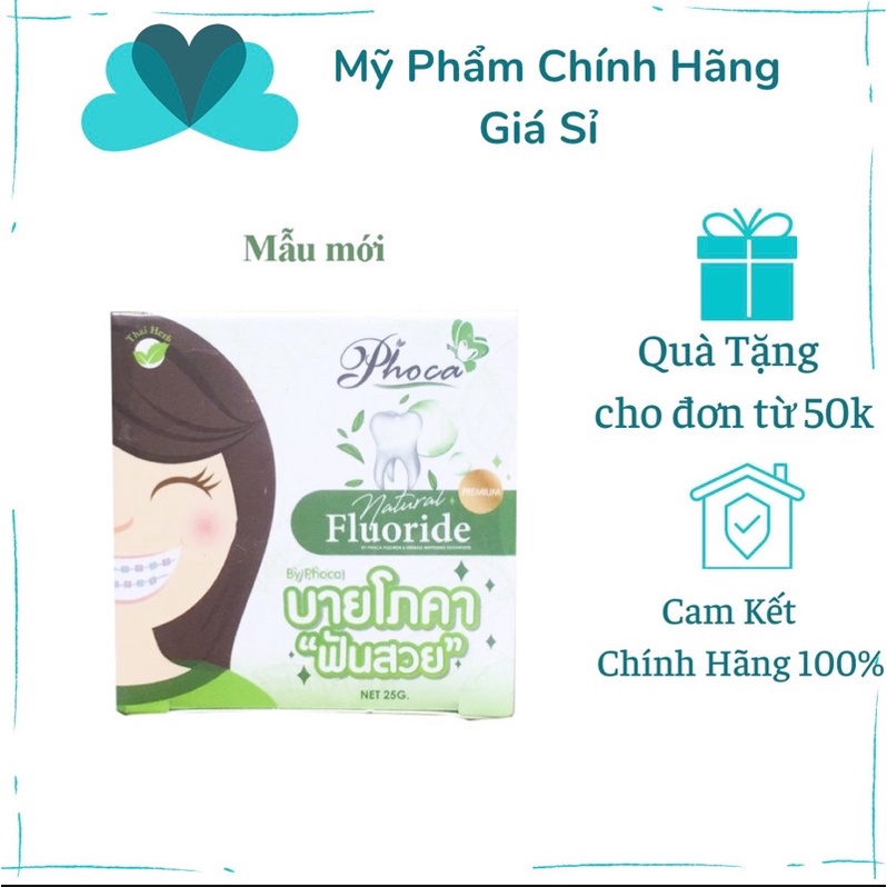 Kem đánh răng dành cho nguời niềng răng Phoca 25g - Herbal whitening toothpaste by Phoca