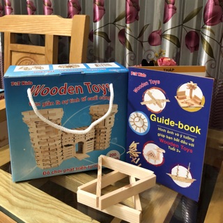 Xếp gỗ 200 chi tiết - wooden toys