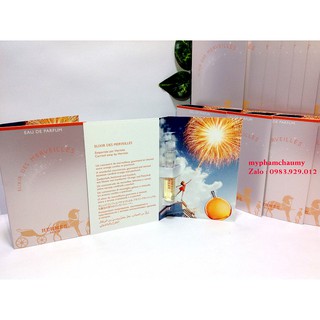 Nước Hoa Vial Nữ Hermes Elixir Des Merveilles