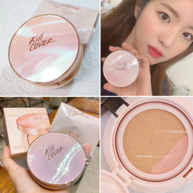 PHẤN NƯỚC CLIO KILL COVER PINK GLOW CUSHION | BigBuy360 - bigbuy360.vn